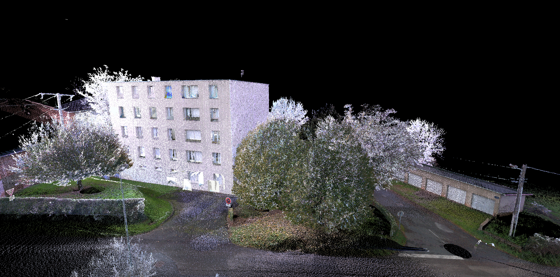 Bâtiment composé de 14 logements et ses garages extérieurs